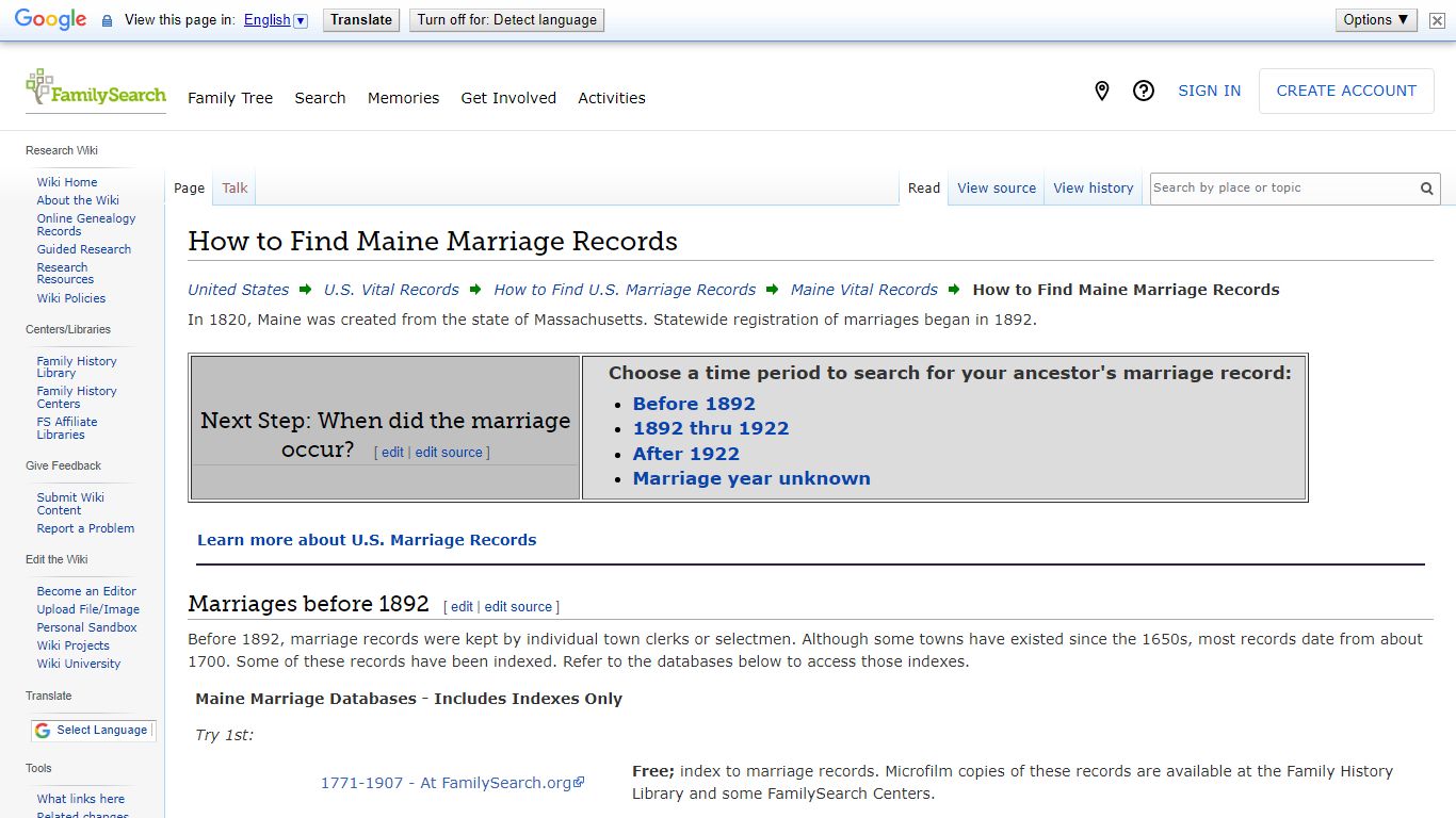 How to Find Maine Marriage Records • FamilySearch